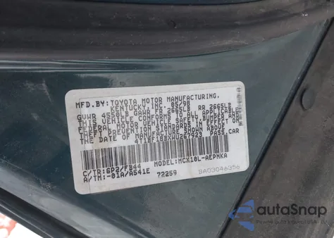 1998 Toyota Avalon Xl из США, поврежденный, VIN 4T1BF18BXWU267923